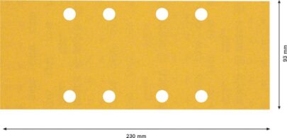 EXPERT C470 brusni papir sa 8 rupa za vibracione brusilice od 93 x 230 mm, G 240, 10 delova - 2