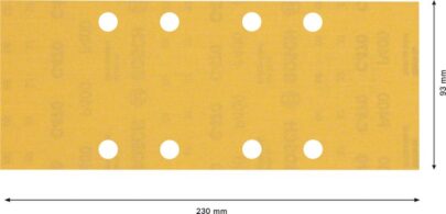 EXPERT C470 brusni papir sa 8 rupa za vibracione brusilice od 93 x 230 mm, G 400, 10 delova - 2