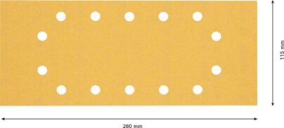 EXPERT C470 brusni papir sa 14 rupa za vibracione brusilice od 115 x 280 mm, G 120, 10 delova - 2