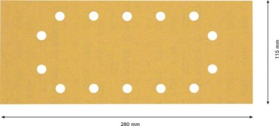 EXPERT C470 brusni papir sa 14 rupa za vibracione brusilice od 115 x 280 mm, G 180, 10 delova - 2
