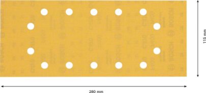 EXPERT C470 brusni papir sa 14 rupa za vibracione brusilice od 115 x 280 mm, G 400, 10 delova - 2