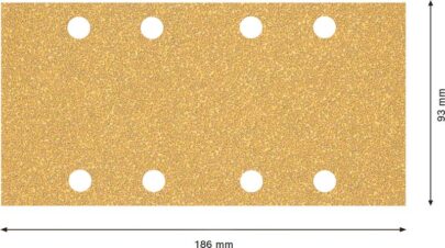 EXPERT C470 brusni papir sa 8 rupa za vibracione brusilice od 93×186 mm, G 40, 10 delova - 2