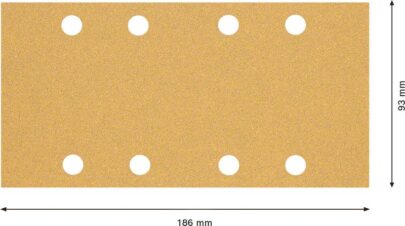 EXPERT C470 brusni papir sa 8 rupa za vibracione brusilice od 93×186 mm, G 60, 10 delova - 2