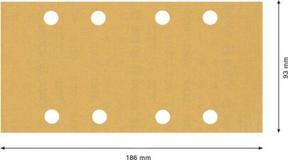 EXPERT C470 brusni papir sa 8 rupa za vibracione brusilice od 93 x 186 mm, G 180, 10 delova - 2