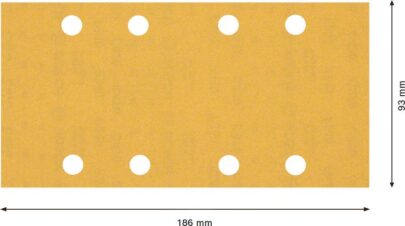EXPERT C470 brusni papir sa 8 rupa za vibracione brusilice od 93×186 mm, G 240, 10 delova - 2