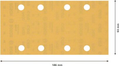 EXPERT C470 brusni papir sa 8 rupa za vibracione brusilice od 93 x 186 mm, G 400, 10 delova - 2