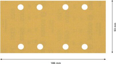 EXPERT C470 brusni papir sa 8 rupa za vibracione brusilice od 93 x 186 mm, G 320, 10 delova - 2