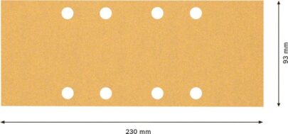 EXPERT C470 brusni papir sa 8 rupa za vibracione brusilice od 93 x 230 mm, G 100, 10 delova - 2