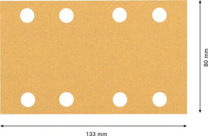 EXPERT C470 brusni papir sa 8 rupa za vibracione brusilice od 80 x 133 mm, G 100, 10 delova - 2