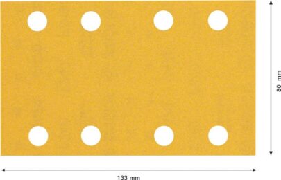 EXPERT C470 brusni papir sa 8 rupa za vibracione brusilice od 80 x 133 mm, G 240, 10 delova - 2