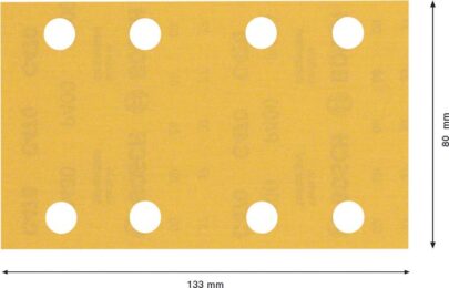 EXPERT C470 brusni papir sa 8 rupa za vibracione brusilice od 80 x 133 mm, G 400, 10 delova - 2