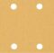 EXPERT C470 brusni papir sa 8 rupa za vibracione brusilice od 93 x 186 mm, G 80, 50 delova - 1