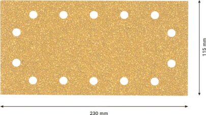 EXPERT C470 brusni papir sa 14 rupa za vibracione brusilice od 115 x 230 mm, G 40, 50 delova - 2