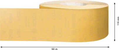 EXPERT C470 rolna brusnog papira za ručno brušenje od 115 mm x 50 m, G 320 - 2
