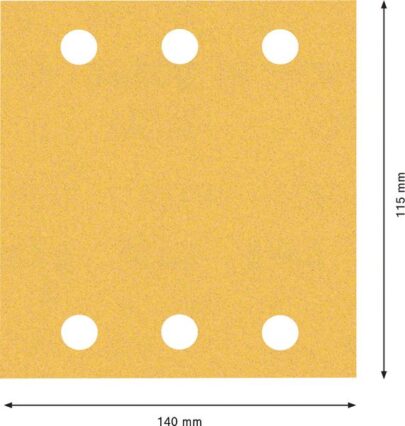 Komplet EXPERT C470 brusnih papira za vibracione brusilice od 115 x 140 mm, G 2×40/2×60/2×80/2×120/2×180, 10 delova - 2