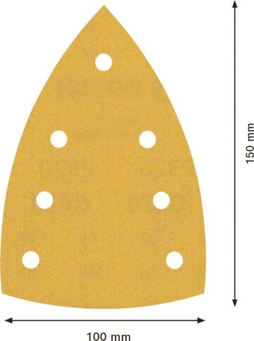 EXPERT C470 brusni papir sa 7 rupa za višenamenske brusilice od 100 x 150 mm, G 320, 10 delova - 2
