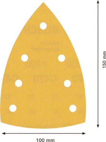 EXPERT C470 brusni papir sa 7 rupa za višenamenske brusilice od 100 x 150 mm, G 400, 10 delova - 2