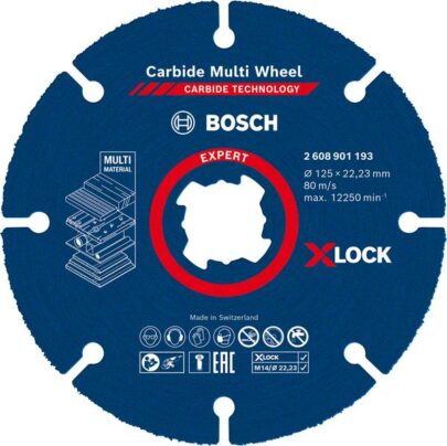EXPERT Carbide Multi Wheel X-LOCK rezna ploča od 125 mm, 22,23 mm - 1