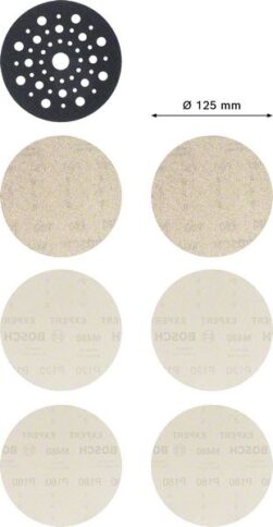 EXPERT M480 početni komplet za rotacione brusilice od 125 mm, 7 delova - 2