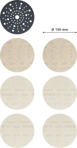 EXPERT M480 početni komplet za rotacione brusilice od 150 mm, 7 delova - 2