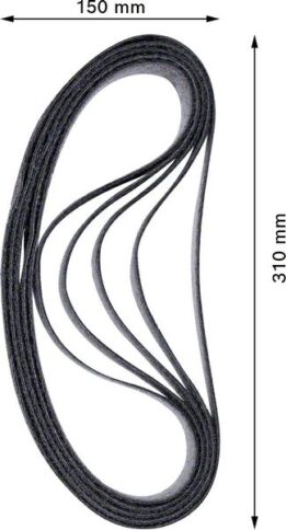 EXPERT N470 brusna traka za tračne brusilice od 40 x 760 mm, gruba, 10 delova - 2
