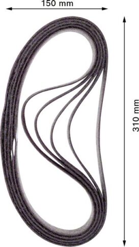 EXPERT N470 brusna traka za tračne brusilice od 40 x 760 mm, srednja, 10 delova - 2