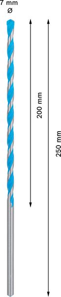 BOSCH EXPERT CYL-9 MultiConstruction burgija od 7x200x250 mm 2608901483 - 2