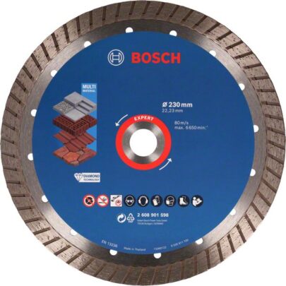 EXPERT MultiMaterial Diamond Cutting Disc 230 x 22.23 x 2.4 x 15 mm - 1