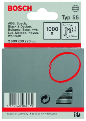 Municija za heftanje sa uskom krunom, tip 55 - 2