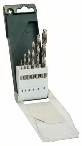 6-delni set burgija za metal HSS-G, DIN 3382,0; 3,0; 4,0; 5,0; 6,0; 8,0 mm - 1