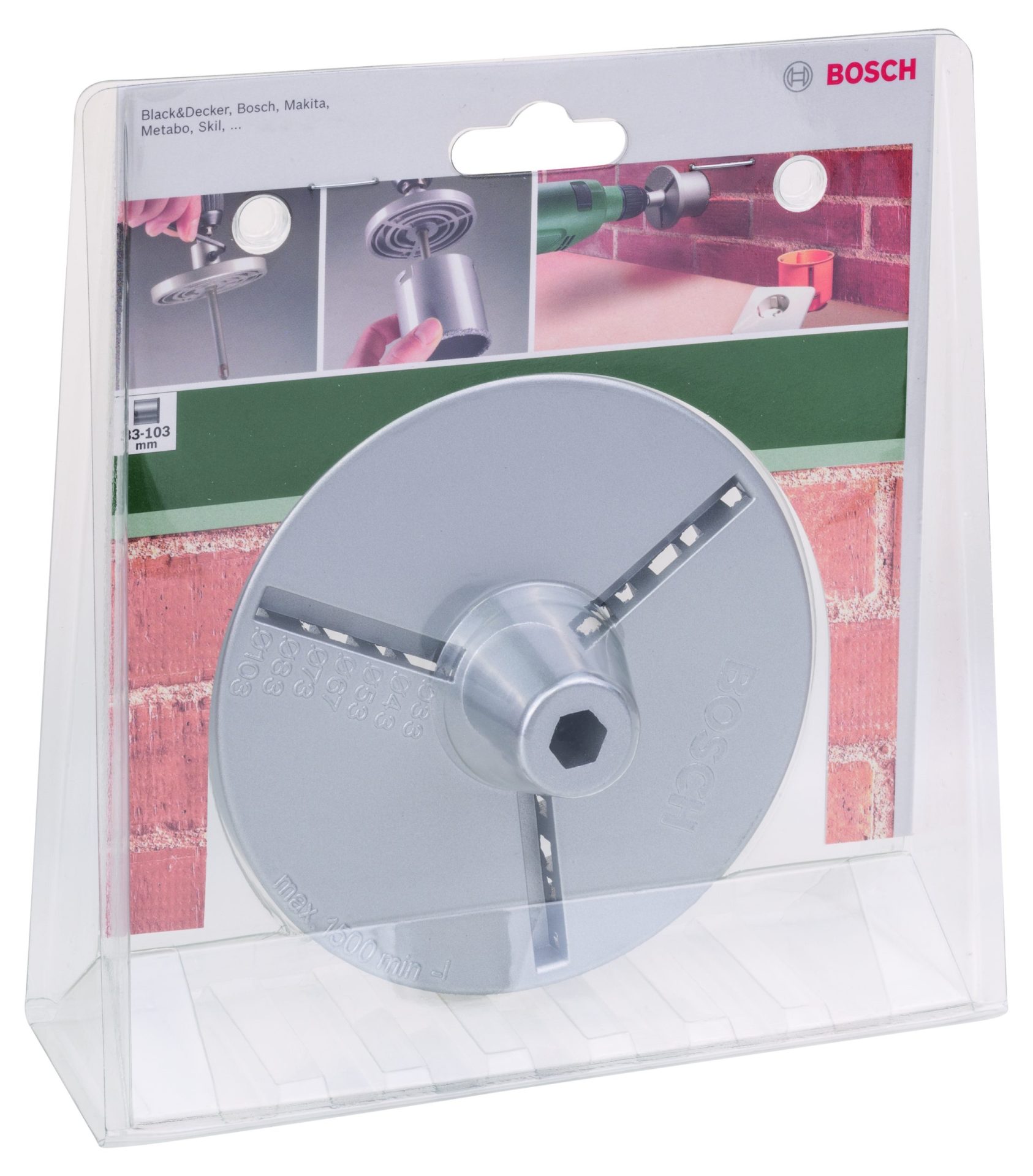 BOSCH Prihvatna prirubnica za testere za otvore posute tvrdim metalom 2609255631 - 2
