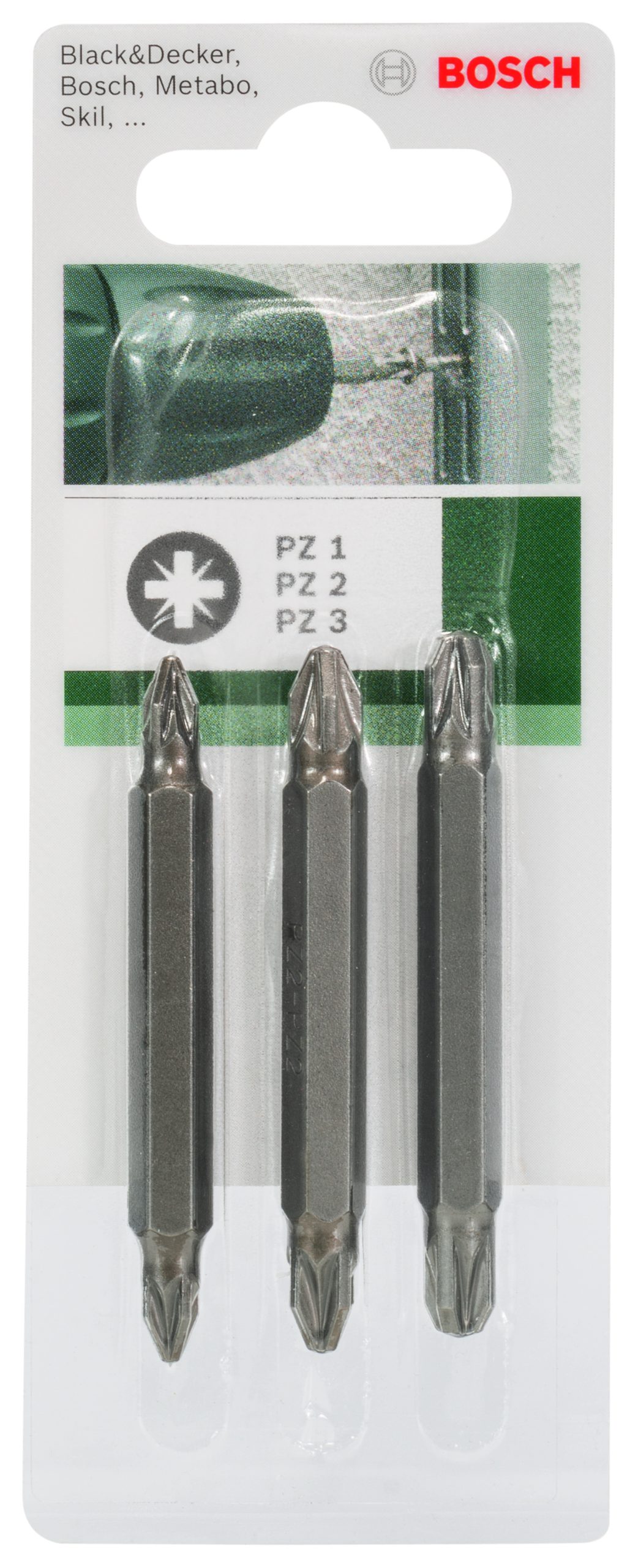 BOSCH 3-delni set dvostranih nastavaka (PZ, PZ) 2609255962 - 2