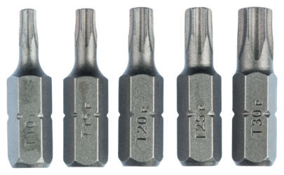 5-delni set bitova odvrtača Standard za šrafove sa unutrašnjim Torx prihvatom (T) - 1