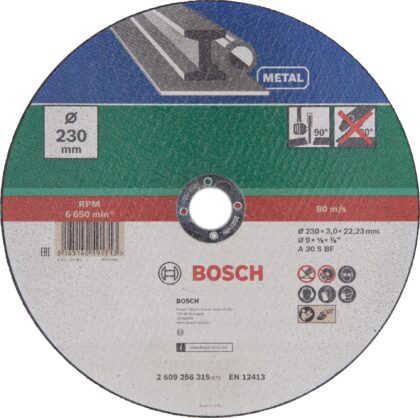 BOSCH Rezna ploča ravna, metal 2609256319 - 1