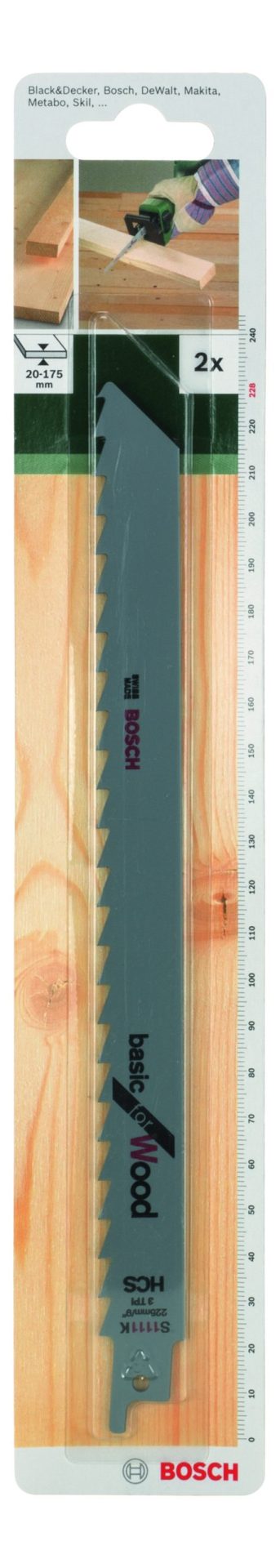 BOSCH S 1111 K List univerzalne testere HCS, 2609256700 - 2
