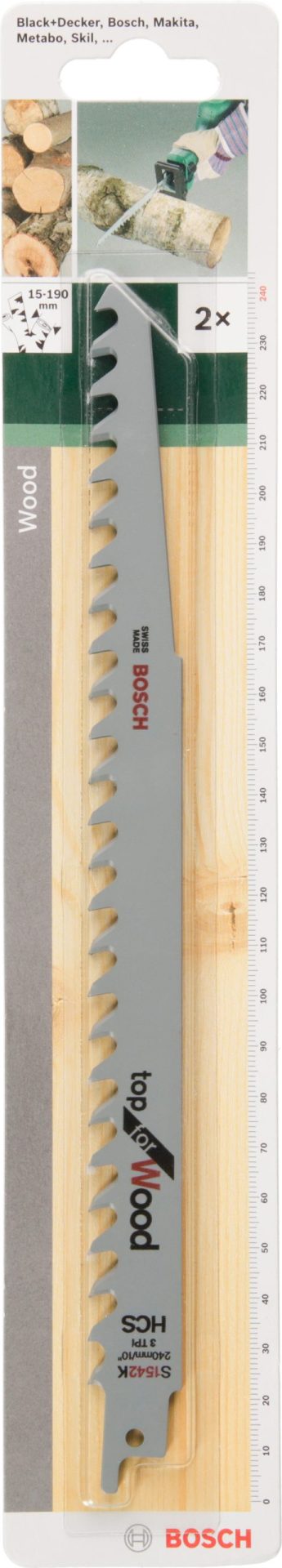 BOSCH S 1542 K List univerzalne testere HCS, 2609256703 - 2