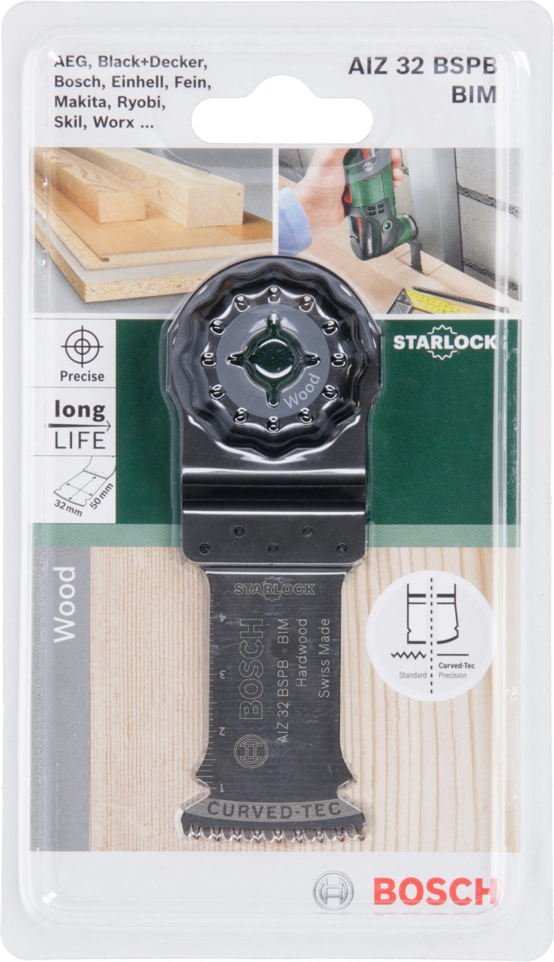 BOSCH Starlock BIM list testere za uranjanje AIZ 32 BSPB Hard Wood 2609256946 - 2
