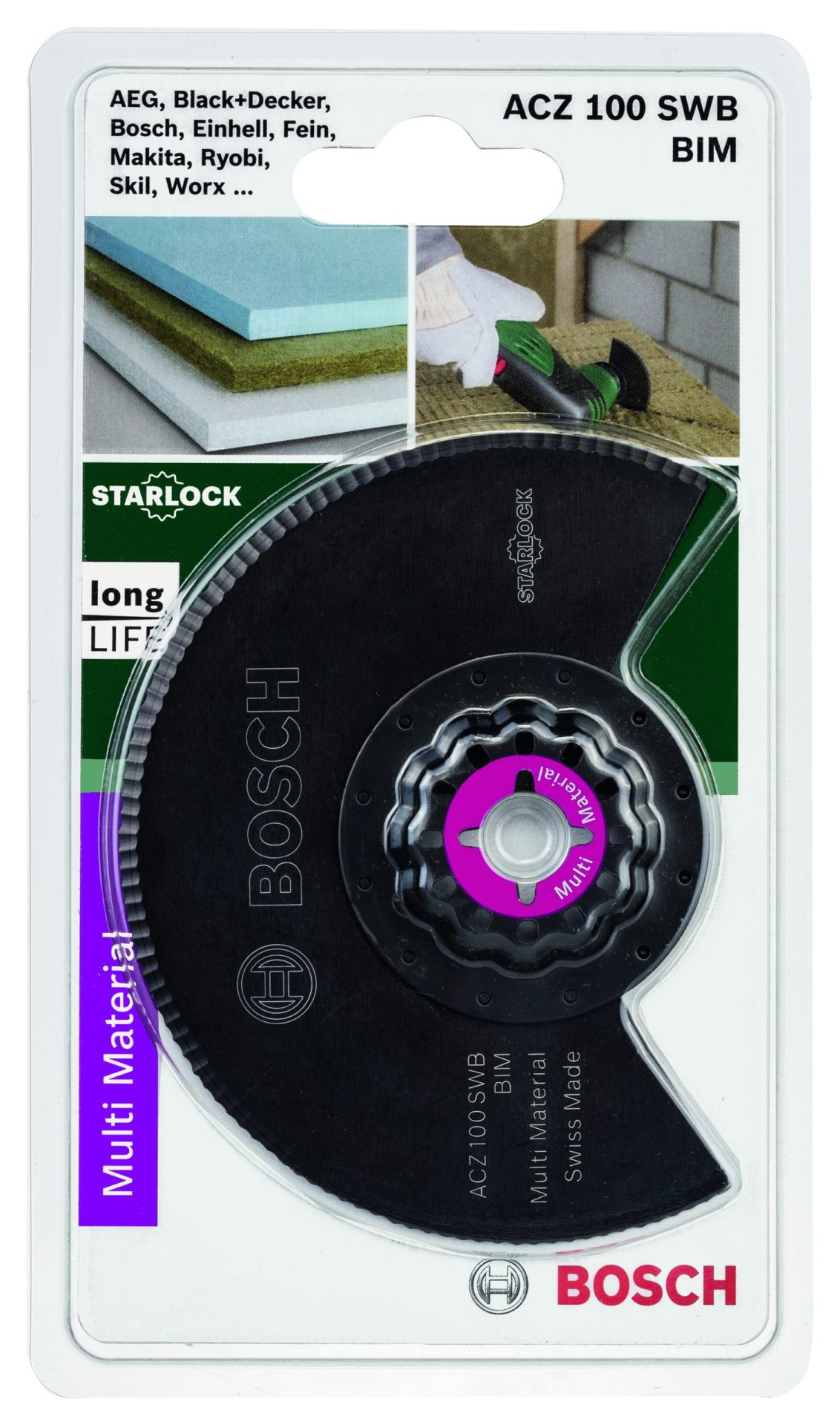 BOSCH Starlock BIM segmentni talasasto brušeni nož ACZ 100 SWB 2609256976 - 2