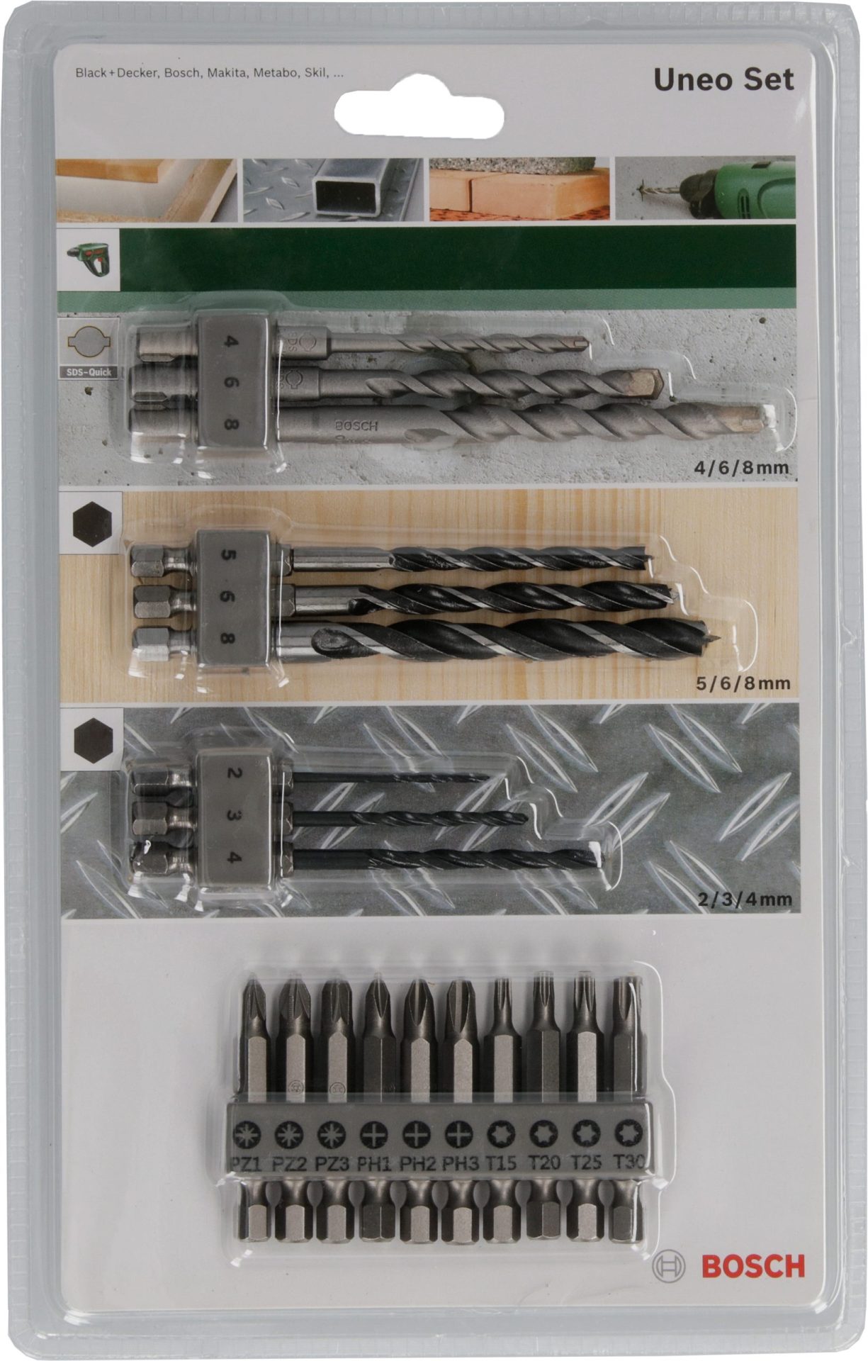 BOSCH Uneo Mixed set 2609256989 - 2