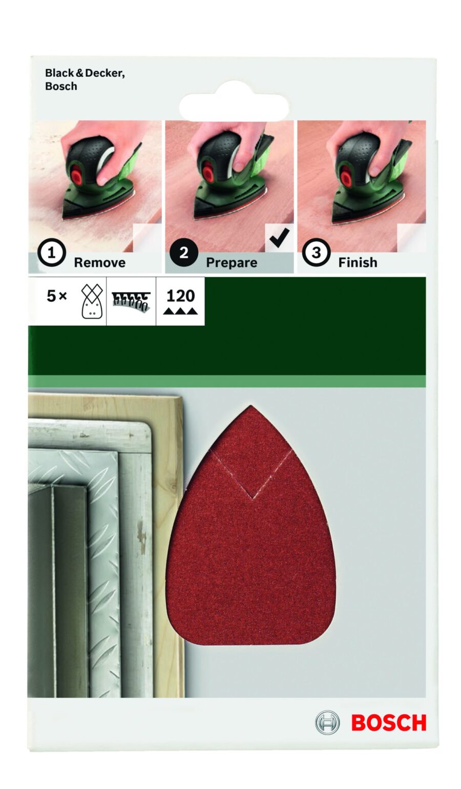 BOSCH 5-delni set brusnih listova za multi-brusilice 2609256A70 - 2