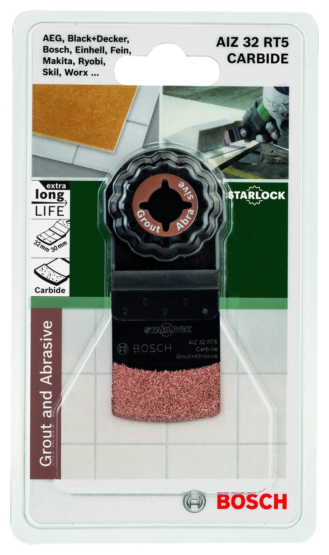 BOSCH Starlock Carbide-RIFF list testere za uranjanje AIZ 32 RT5 2609256C48 - 2