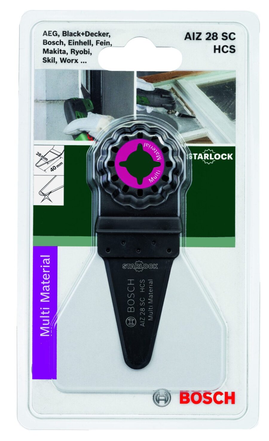 BOSCH Starlock HCS univerzalni sekač utora AIZ 28 SC 2609256C67 - 2