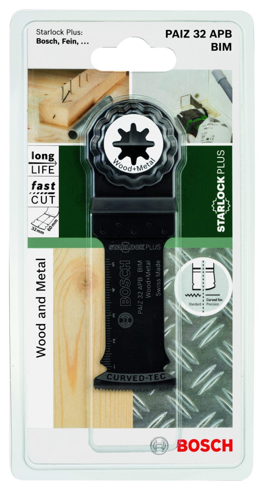 BOSCH StarlockPlus BIM list testere za uranjanje PAIZ 32 APB Wood and Metal 2609256D54 - 2