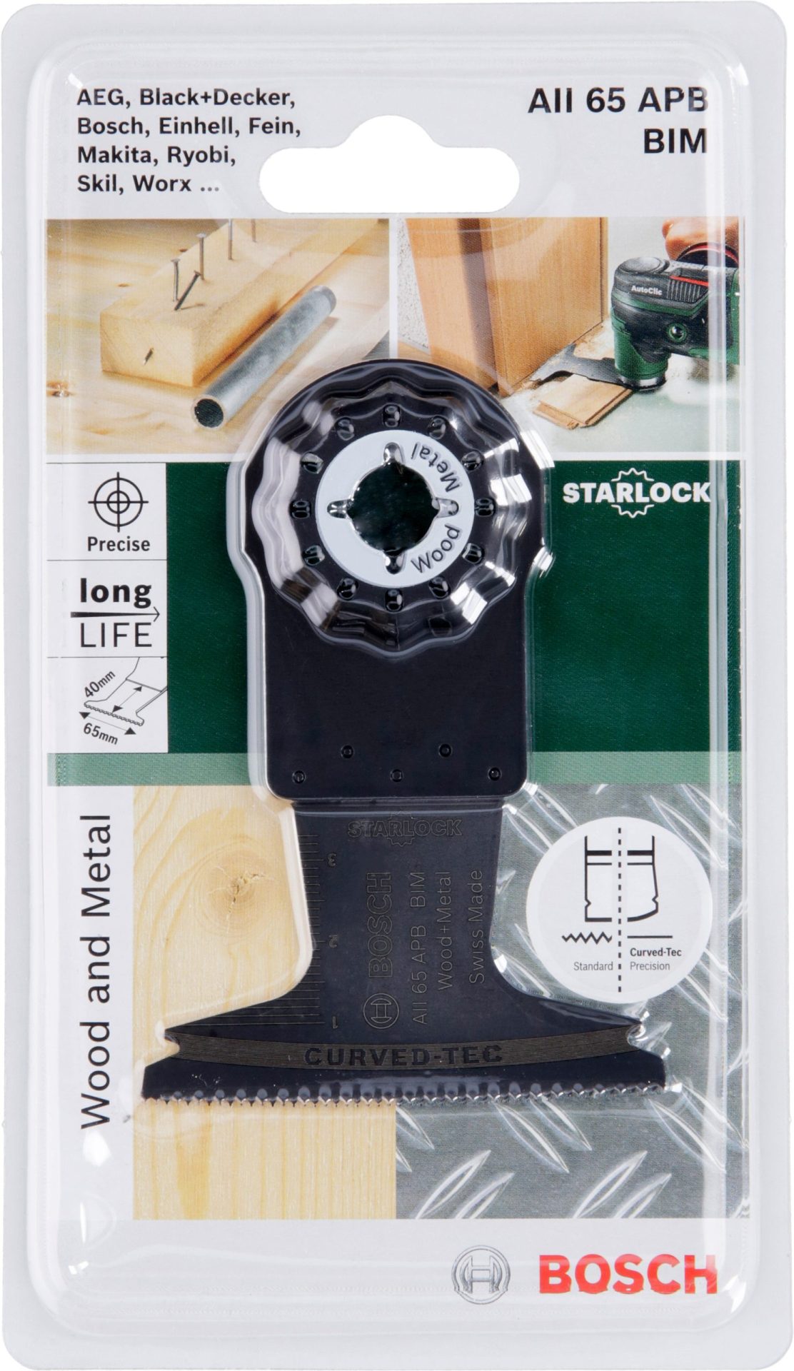 BOSCH StarlockPlus BIM list testere za uranjanje PAII 65 APB Wood and Metal 2609256D56 - 2