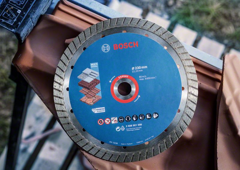 BOSCH EXPERT MultiMaterial Diamond Cutting Disc 230 x 22.23 x 2.4 x 15 mm 2608901598 - 14