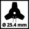 Trokraki nož za  trimer 255mm/1,4mm, - 5