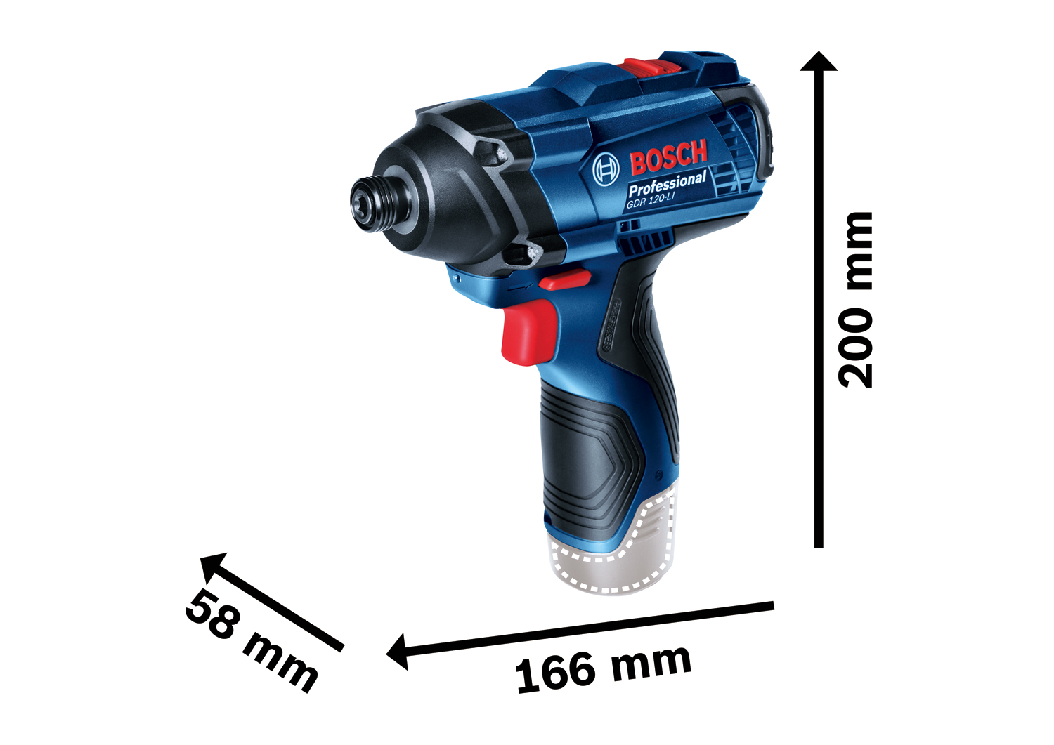 BOSCH GDR 120-LI Akumulatorski rotacioni udarni odvrtač -Solo 06019F0000 - 3