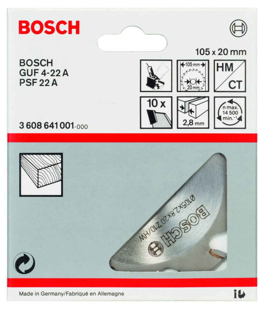 BOSCH Pločasta glodala za dekorativne žlebove 3608641001 - 2