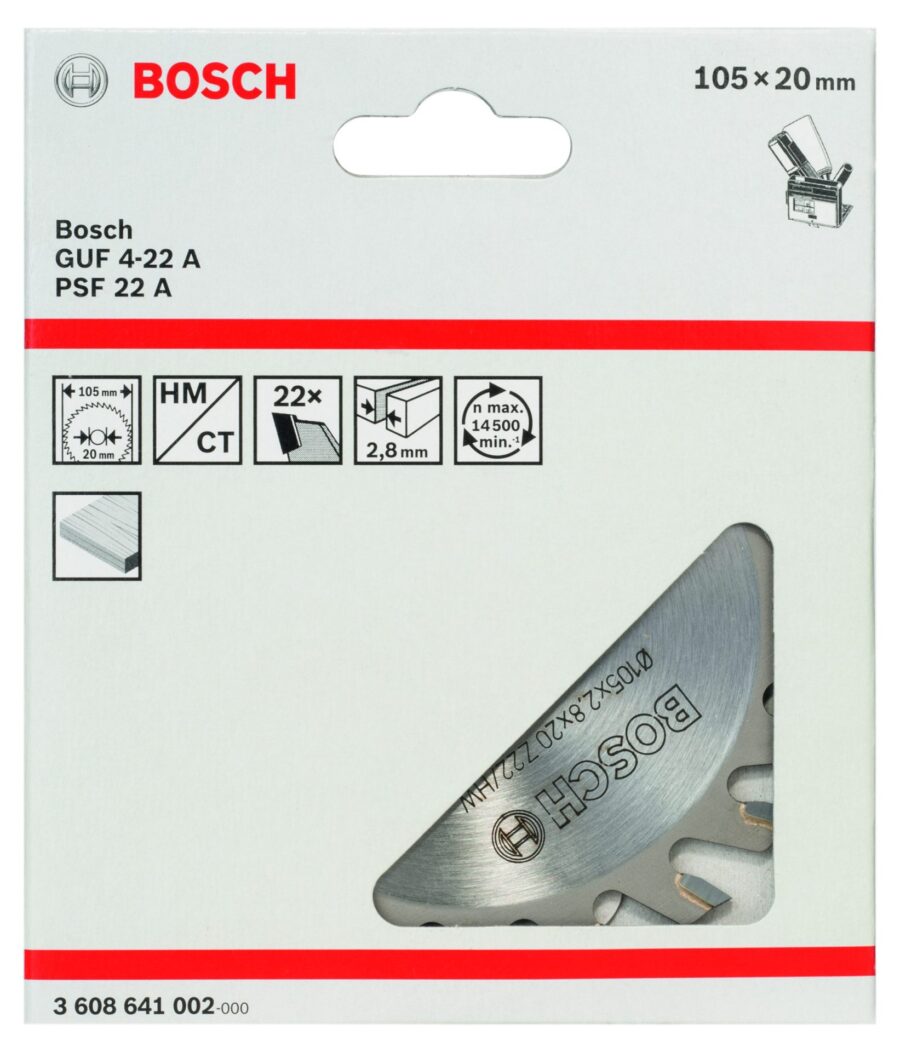 BOSCH Pločasta glodala za dekorativne žlebove 3608641002 - 2