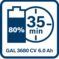 Početni set 2 x GBA 36V 6.0Ah + GAL 3680 CV Professional - 4